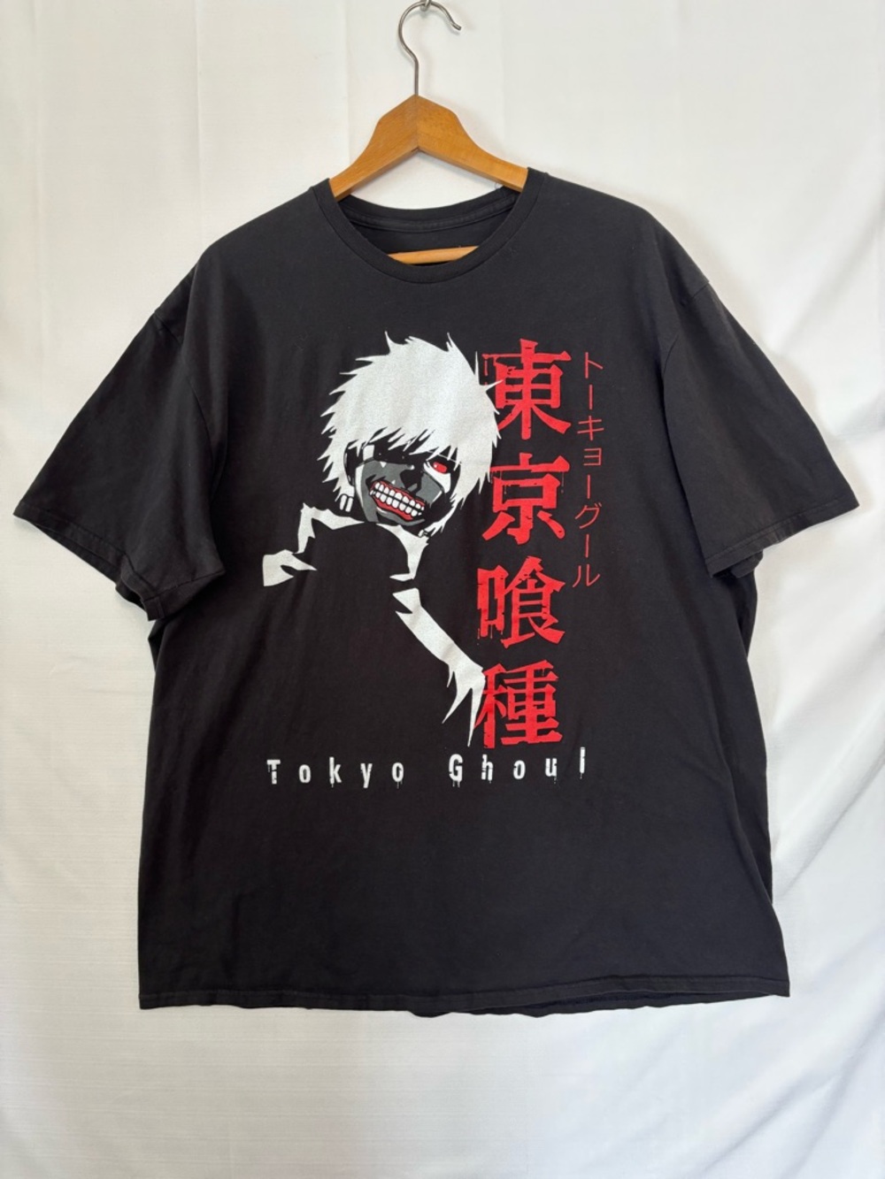TOKYO GHOUL Black Ken Kaneki T-Shirt Size XXL